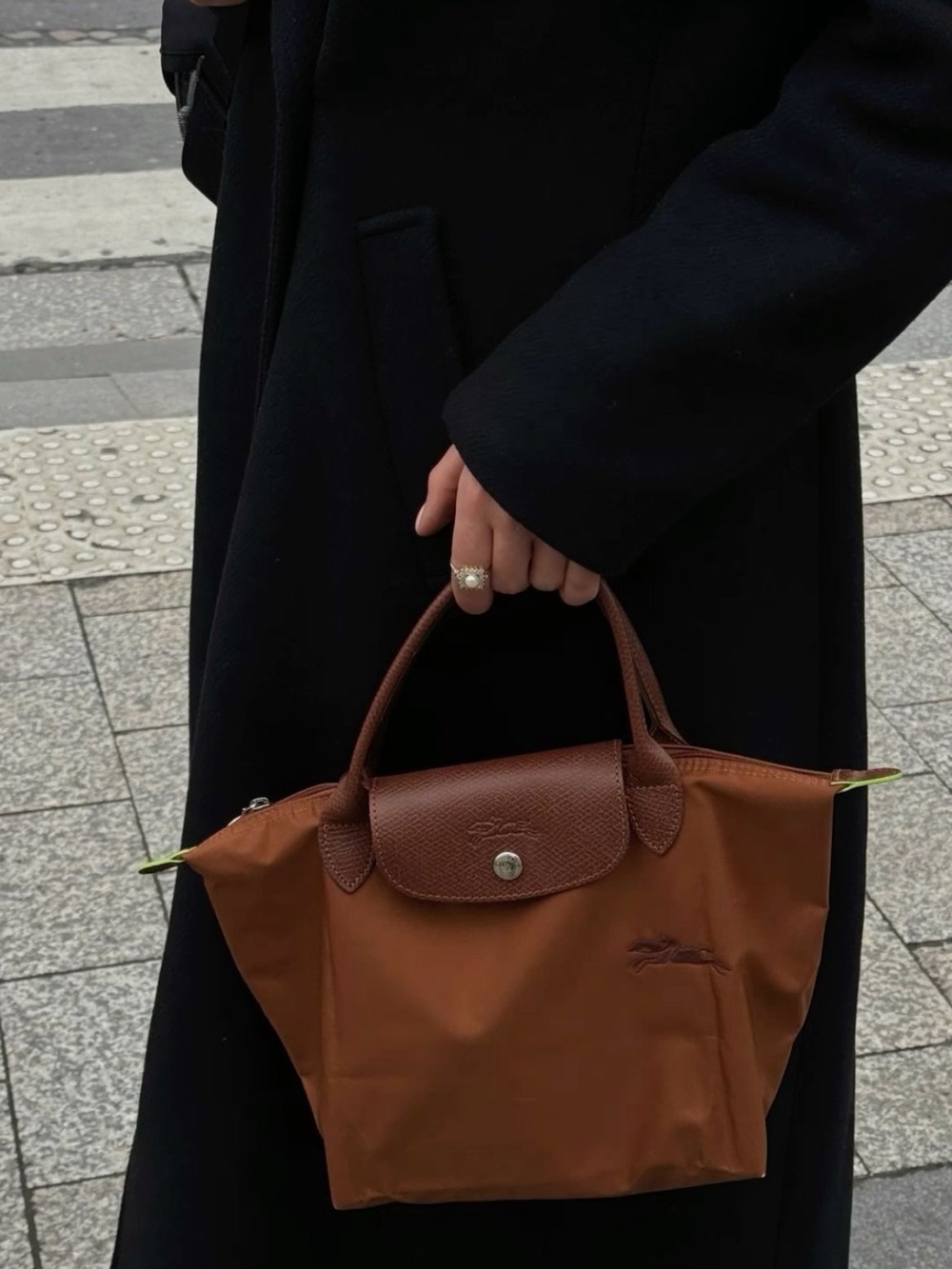 Longchamp cognac small